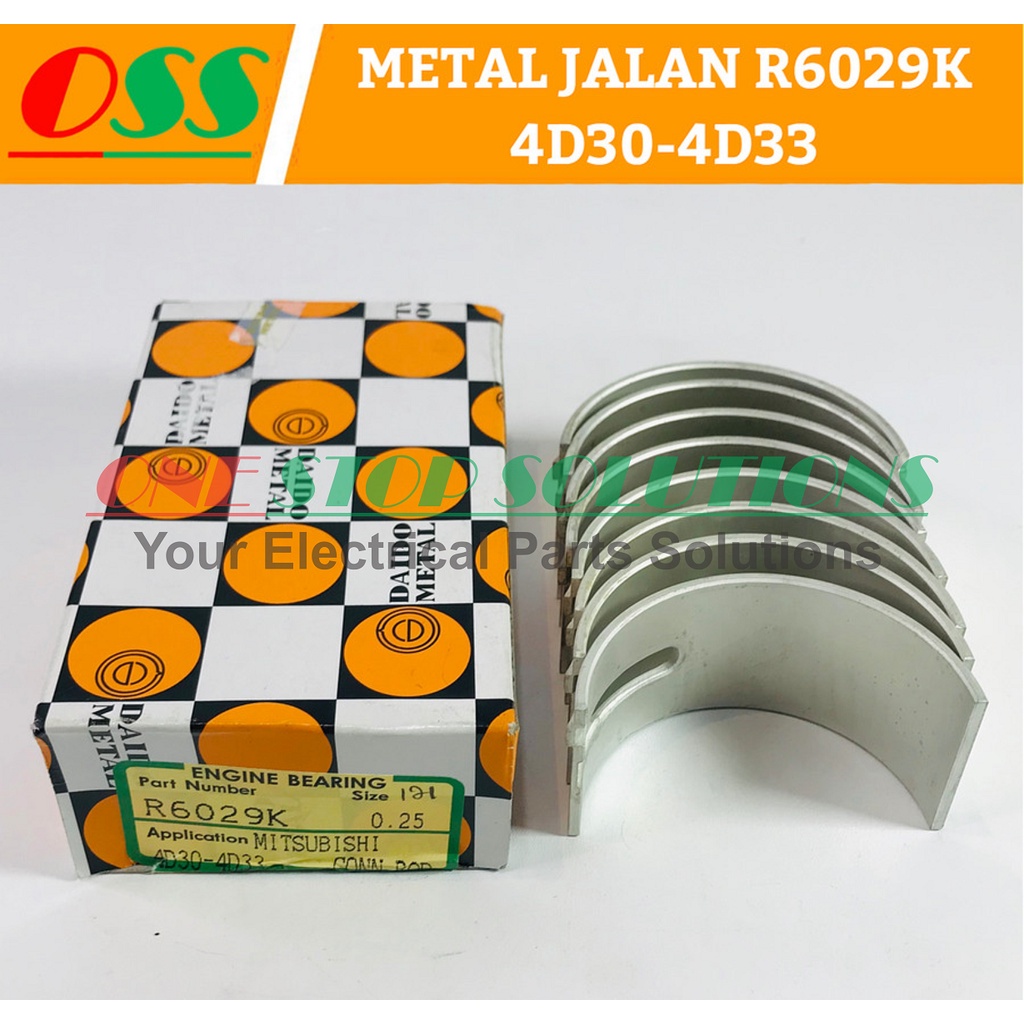 โลหะถนน STD 4D32 R6029K CON ROD BEARING MITSUBISHI 4D30-4D33