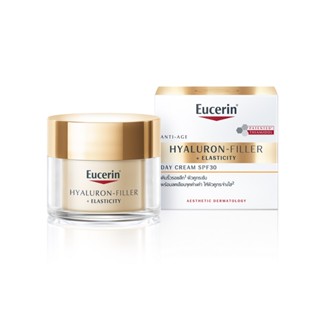 EUCERIN HYALURON-FILLER + ELASTICITY DAY CREAM SPF30 
ยูเซอริน ไฮยาลูรอน-ฟิลเลอร์ + อีลาสติซิตี้ เดย์ ครีม เอสพีเอฟ 30
ขนาด 50 มล