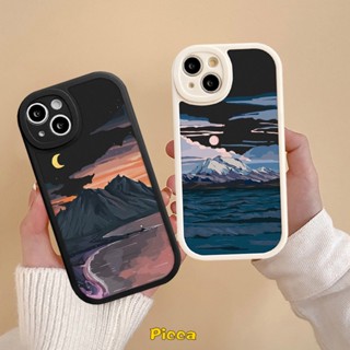 เคสมือถือ แบบนิ่ม ลายภูเขาหิมะ พระอาทิตย์ตก สําหรับ Vivo Y36 Y35 Y15s Y12 Y21 Y02s Y22 Y16 Y20 Y11 Y51A Y22s Y21s V23E Y33s Y12i Y15 Y17 Y1S V23 Y20i Y31 Y91C Y51 Y30 Y15A Y91 Y20s