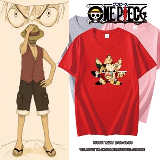 เสื้อยืด One Piece Five Elders เสื้อเด็กหญิง เสื้อยืดถูกๆ เสื้อยืดแขนสั้น คอกลม เสื้อสาวอวบ เสื้อสีขาว_09