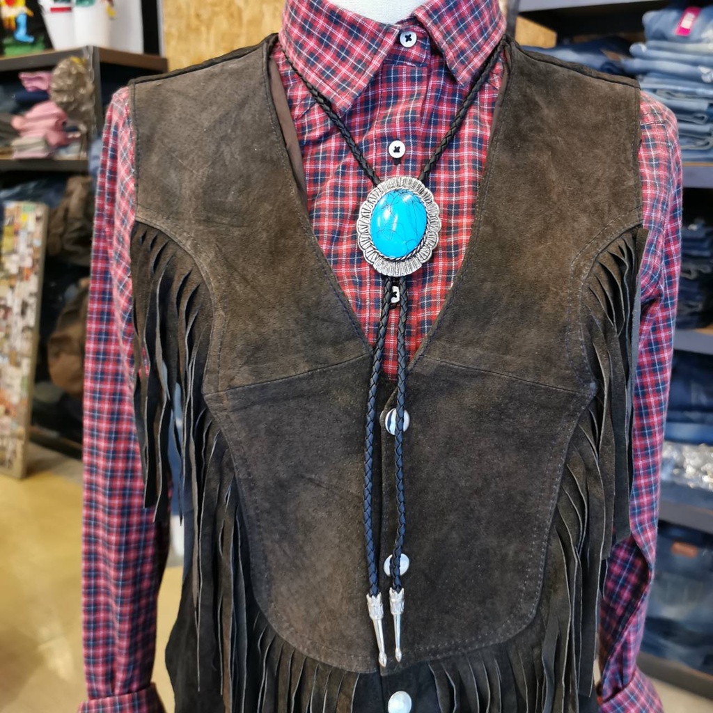 โบโลไทด์ สร้อยคอคาวบอย สไตล์คาวบอย Bolo tie Cowboy necklace (Set B) จี้หินสี มีหลายแบบ