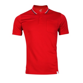 EGO SPORT EG6187 เสื้อโปโล เสื้อโปโลผู้ชาย สีแดง แห้งง่าย ระบายอากาศได้ดี Anti-Bacterial