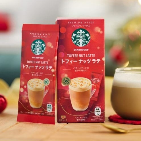 Starbucks Toffee Nut Latte กาแฟสำเร็จรูปสตาร์บัค (4ซอง/กล่อง)