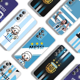 เคสโทรศัพท์มือถือแบบนิ่ม ลายฟุตบอล Messi สําหรับ Samsung A12 M12 M22 A22 A31 A50 A51 A71 A21s 5G 2022