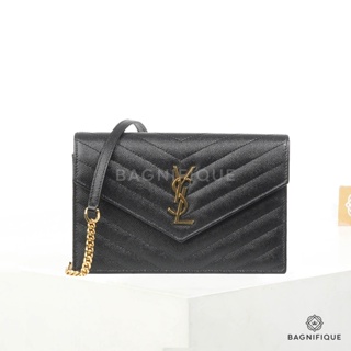 NEW YSL WOC 7.5 BLACK CHEVRON GHW