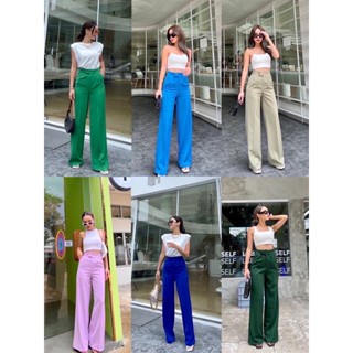 🥕BasicⓈⓉⓎⓁⒺ ฟาดทุกสีแม่🥕🥕Richest raurent pants กางเกงทรงกระบอกที่ปังสุด