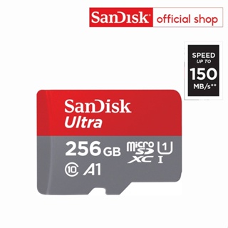 ราคาSanDisk Ultra MicroSDXC UHS-I 256GB (SDSQUAC-256G-GN6MN) Max Read Speed 150 MB/s U1 A1