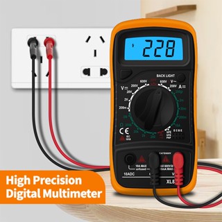 มัลติมิเตอร์แบบดิจิตอล โอห์มมิเตอร์ Multimeter Volt AC DC โอห์มวัดไฟ  โวลต์แอมป์ เครื่องวัดกระแสไฟ