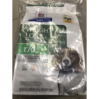 Hills Prescription Diet r/d Weight Reduction Canine อาหารเม็ดสำหรับสุนัขลดน้ำหนัก 3.85 kg