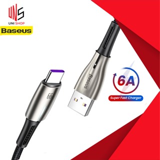 🔥ส่งจากไทย🔥Baseus สายชาร์จ 6A Type-C รองรับ SuperCharge 66W Type C Cable