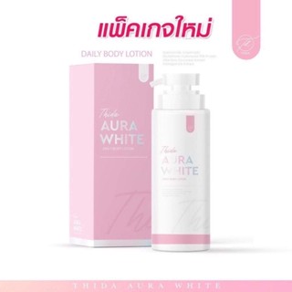 (แพ็คเกจใหม่) THIDA​ AURA​ WHITE​ โลชั่นธิดา​ ธิดาออร่าไวท์ (ขนาด 400ml.)