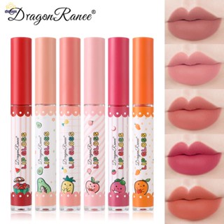 Fruit Lip Glaze Velvet Matte ลิปสติก Lip Glaze Waterproof Non-Stick Cup Lip Gloss 【Doom】