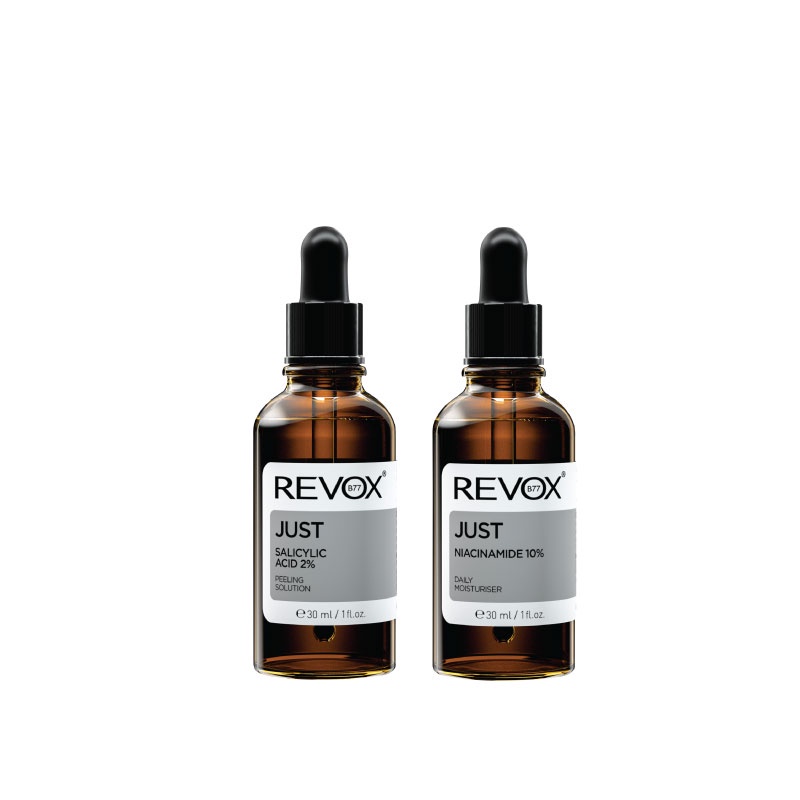 Set Revox B77 Just Salicylic Acid 2 Peeling Solution 30 Ml Revox B77 Just Niacinamide 10 7338