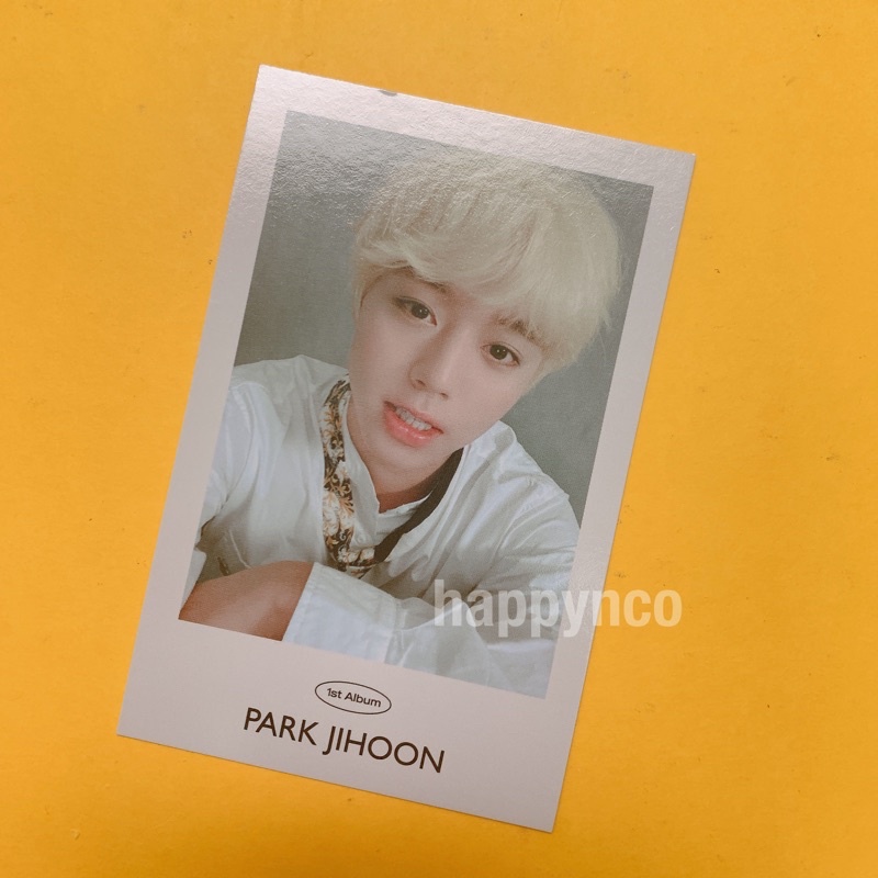 PARK JIHOON OFFICIAL ASK PHOTOCARD - 1ST FULL ALBUM MESSAGE สมาร์ทโฟน  一方小卡 KPOP PARK JI HOON