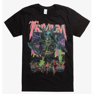 [COD] {พร้อมส่ง เสื้อยืดผ้าฝ้าย 100% พิมพ์ลาย Trivium Alien Monster ขนาดใหญ่ โอเวอร์ไซซ์ ไซซ์ XS-6XL สําหรับผู้ชาย