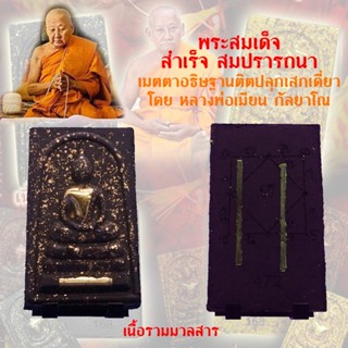 พระสมเด็จ สำเร็จ สมปรารถนา รุ่นแรก (อธิษฐานขอสิ่งใดสำเร็จสมปรารถนา ดั่งมีแก้วสารพัดนึก) หลวงพ่อเมียน วัดบ้านจะเนียง