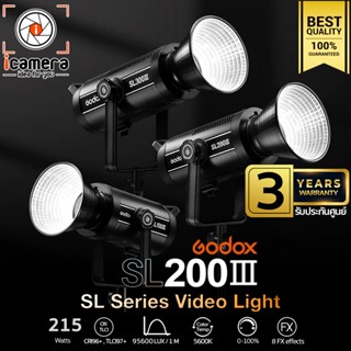 Godox LED SL200III 215W 5600K White Ver. Bowen Mount - รับประกันศูนย์ Godox Thailand 3ปี ( SL200, SL-200 III )