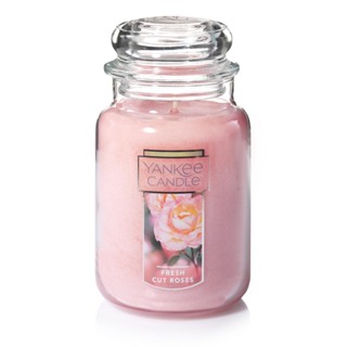 Large Jar Candle Fresh Cut Roses