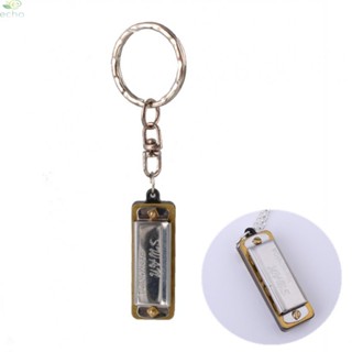 【ECHO】Keychain 1 X Mini Harmonica 35x13x11mm Mini Harmonica Sturdy Cover Plate【Echo-baby】