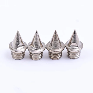 10 ชิ้น / เซต ทนทาน เปลี่ยนได้ สเตนเลส กันลื่น รองเท้าสากล เกลียวตะปู เงิน กีฬา รองเท้า เข็ม