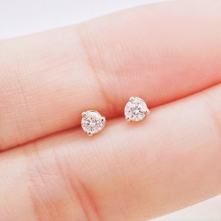 [ 📌พร้อมส่ง ] ต่างหูเพชรแท้ 💎 ทองคำแท้9K (ทอง37.5%) ✨เพชรแท้น้ำ100 เบลเยี่ยมคัต✨ [9KPE1189]