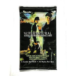 (Sealed Pack) ซองสุ่มการ์ดลายเซ็นต์และชิ้นส่วนผ้า ซีรี่ย์ ล่าปริศนาเหนือโลก ( SUPERNATURAL ULTRA PREMIUM TRADING CARDS )