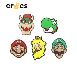 Crocs jibbitz charms การ์ตูนน่ารัก DIY ตกแต่ง Crocs อุปกรณ์รองเท้า Mario ซีรีส์