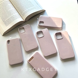 🔥พร้อมส่ง🔥เคสซิลิโคน สีเนื้อ โลโก้ ด้านในเป็นกำมะหยี่ ลบรอยปากกาได้ สำหรับไอโฟน