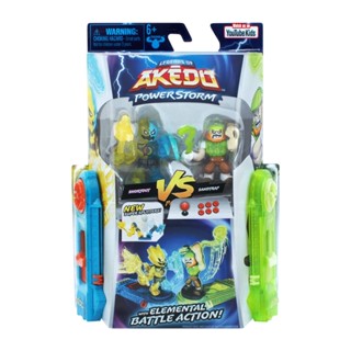 (ของแท้100%) Akedo Power Storm - Versus Pack - 2 Mini Battling Warriors and 2 Battle Controllers