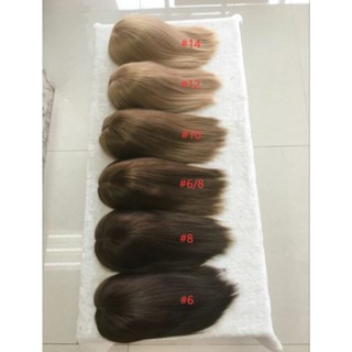 วิกผมแท้ งานพรีเมี่ยม มีหนังศีรษะกว้าง ผมแท้100% 10A Raw Virgin Human Hair Silk Top Wig