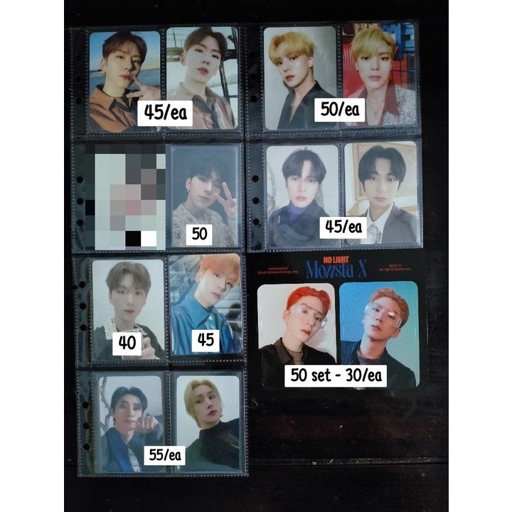 Monsta X การ์ดรูปถ่ายอย่างเป็นทางการ Kihyun Minhyuk Houwon IM Benefit อัลบั้ม MD Merch