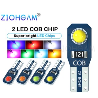 Ziohgam หลอดไฟแดชบอร์ด LED T5 2SMD DC12V สําหรับรถยนต์ รถจักรยานยนต์ 1 ชิ้น