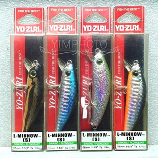 YO-ZURI L-minnow 66s 7g. เหยื่อปลอม YOZURI โยซูริ  ของแท้ เหยื่อตกปลา