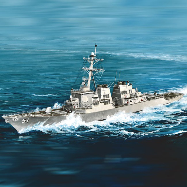 Academy Hobby ชุดโมเดลพลาสติก 1/350 Scale USS Arligh Burke DDG-51