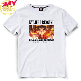 LIFE BIL เสื้อยืดผู้ชาย T-shirt เสื้อยืดถูกๆ  Dextreme เสื้อดาบพิฆาตอสูรT-shirt DYB-010 Demon Slayer เรนโงคุ เคียวจูโร่