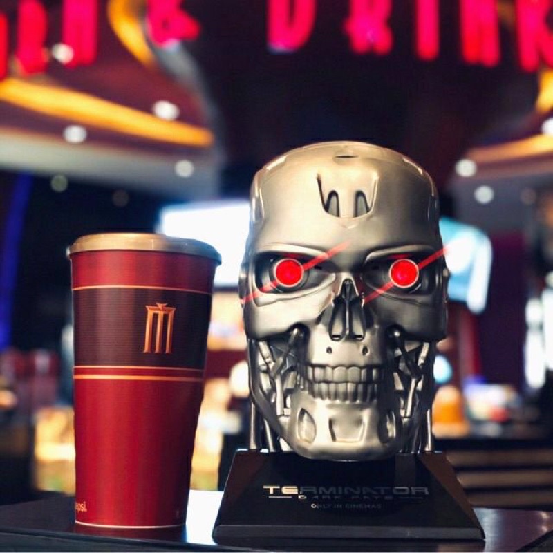 ถังป๊อปคอร์น Terminator T-800 เปิดไฟที่ตาได้ จาก Major Cineplex