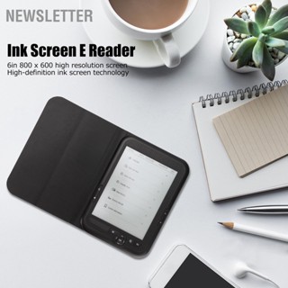 Newsletter E Reader หน้าจอหมึก Hd 6 นิ้ว 800X600 รองรับการเล่นเพลง Fm