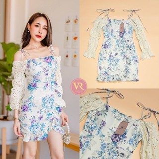 Dress สั้นสายเดี่ยว ปาดไหล่ 🌷🧸VR Signature​ by VORA 🧸🌷