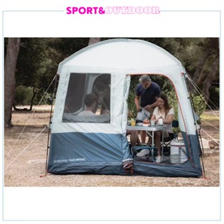 ห้องนั่งเล่นพร้อมเสาเต็นท์สำหรับตั้งแคมป์ 6 คนรุ่น Arpenaz Base QUECHUA Camping Living Room with poles - Arpenaz Base M