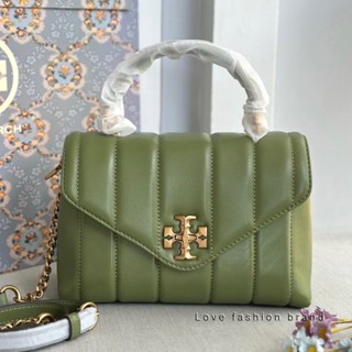 👑ผ่อน0%~แท้100%👑83943 กระเป๋าสะพาย TORY BURCH KIRA QUILTED SMALL SATCHEL