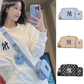 ❖ของแท้ 100% พร้อมส่ง MLB jacquard monogram crossbody bag NY crossbody bag กระเป๋าสะพายข้าง