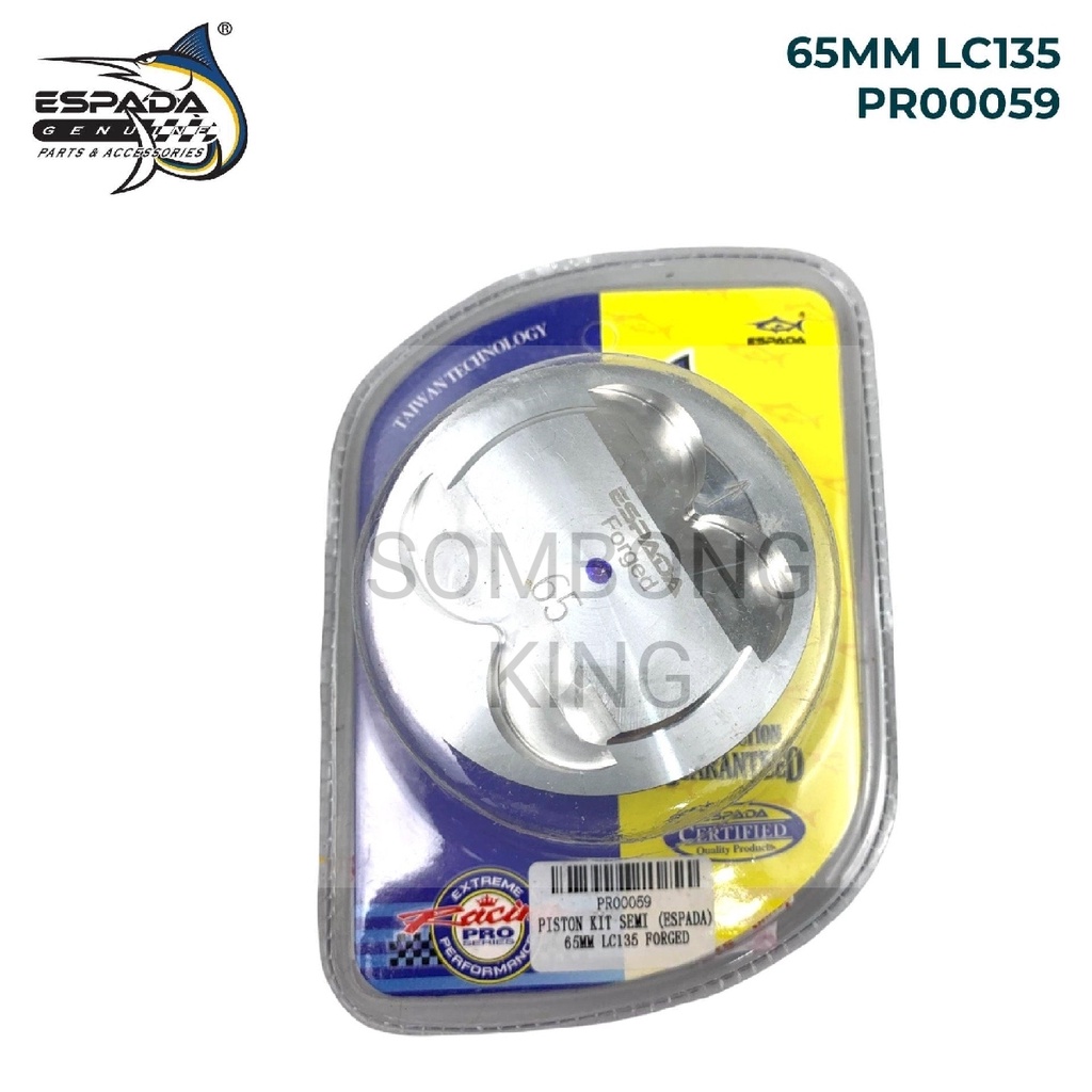 PISTON KIT FORGED SEMI (ESPADA) 65MM LC135