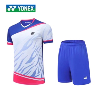 Yonex เสื้อแบดมินตัน แขนสั้น ระบายอากาศ แห้งเร็ว สําหรับผู้ชาย ผู้หญิง 2058