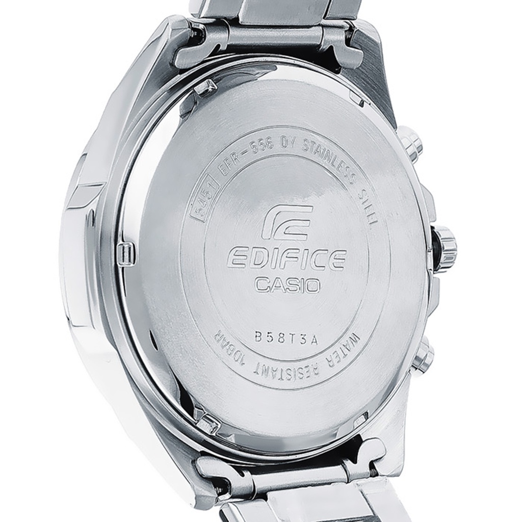 นาฬิกาข้อมือ CASIO นาฬิกากันน้ำ นาฬิกา ประกัน 1 ปี รุ่น EFR-556DB-7A นาฬิกาสีเงิน