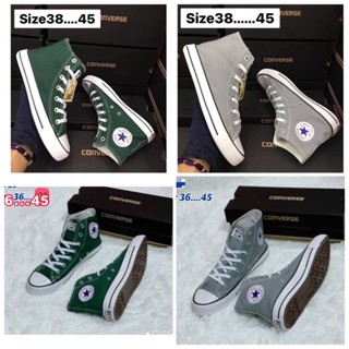 🛒converse all star(หุ้มข้อ)สีเทา/สีเขียว🛍sz.36-45