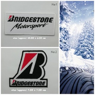 Bridgestone ตัวรีดติดเสื้อ แจ๊คเก็ต อาร์ม  ยีนส์ Hipster Embroidered Iron on Patch  DIY