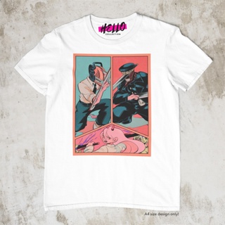 เสื้อยืดสีขาว Anime Shirt Chainsaw Man - Anime Shirt Design 10เสื้อยืด เสื้อยืดสีพื้น_49