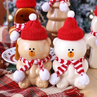 ขวดใส่น้ำ ขวดพลาสติก คริสต์มาส #christmas มี 3 ลาย ขนาด 500 มิล