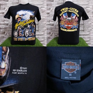 เสื้อยืดharley davidsonผ้านุ่มคอฟิตไม่มีข้างcotton100%ไซส์SMLมีมากกว่า40แบบ