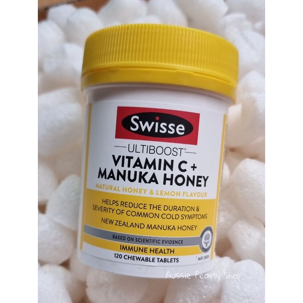 Swisse Ultiboost VitaminC+ Manuka Honey(120 Chewable Tablets)